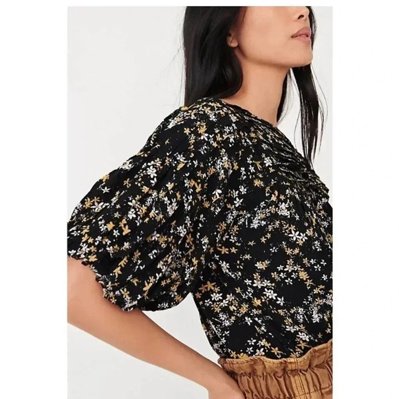 Free people black floral bodysuit - Picture 4 of 13